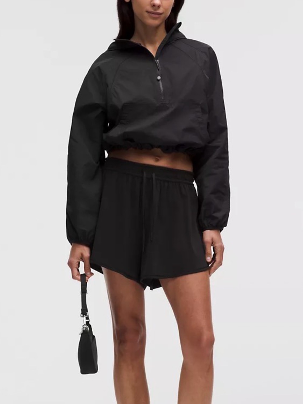 lululemon athletica Black Layered High-Rise Athletic Shorts